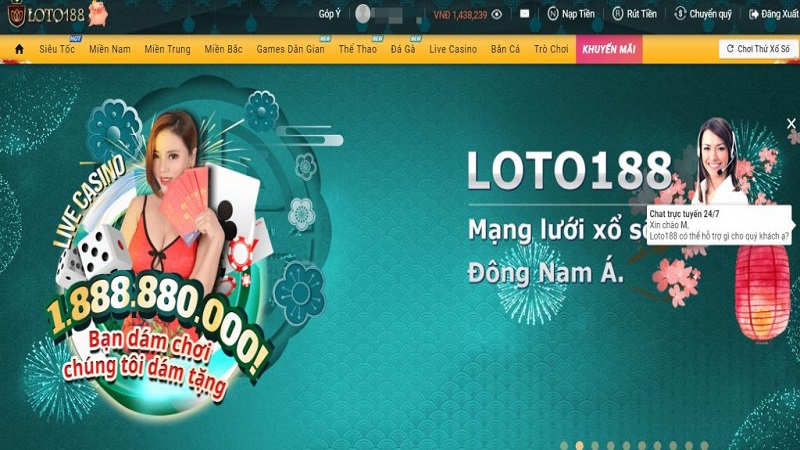 Loto 188 – Trang cá cược thể thao uy tín nhất Đông Nam Á